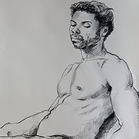 Male Charcoal Figure